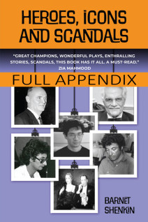 Heroes, Icons and Scandals - Full Appendix
